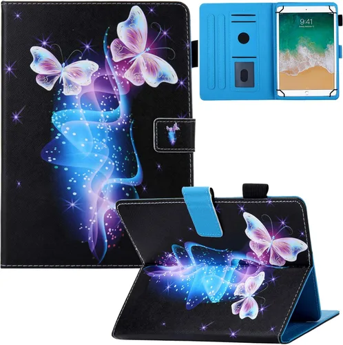Miniatura 22 de Funda universal para tablet de 9.0 a 10.5 pulgadas, ranuras para tarjetas para iPad 9.7/iPad 10.2/iPad 10.5/Galaxy Tab 3 10.1/Tab 4 10.1/Tab S3 Oso