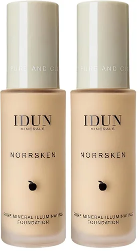 Miniatura 12 de IDUN Minerals Base líquida Norrsken – Cobertura suave y sedosa – Acabado luminoso y húmedo para piel seca y opaca – Maquillaje vegano y resistente