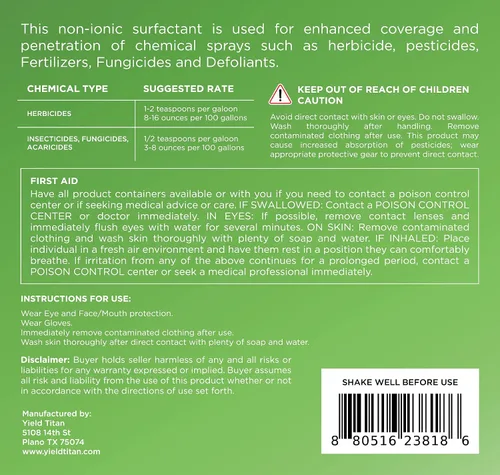 Miniatura 4 de Indicador de patrón de pulverización concentrado no iónico 80/20 verde vector, 8 oz cada uno