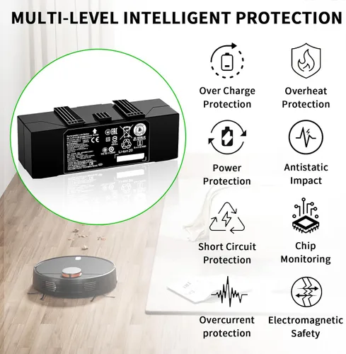 Miniatura 4 de 6000mAh ABL-F para iRobot Batería Reemplazo para iRobot Roomba J7 J7+ i8 i8+ E5 E6 i3 i3+ i4 i5 i6 i7 i7+ 7150 7156 7158 7550 7558 3150 3550 3550