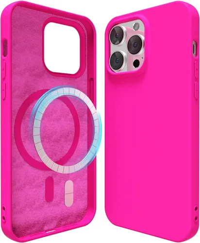 Miniatura 23 de oakxco Funda de silicona para iPhone 12 Pro Max, magnética, compatible con carga inalámbrica Magsafe, cubierta protectora de goma suave y delgada