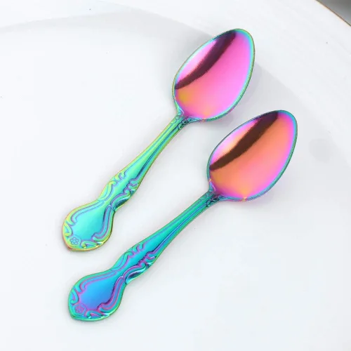Miniatura 4 de Juego de 12 cucharas de café, mini cucharas de café, cucharas de espresso de acero inoxidable, cucharas pequeñas para postre, té, aperitivo, 4.6