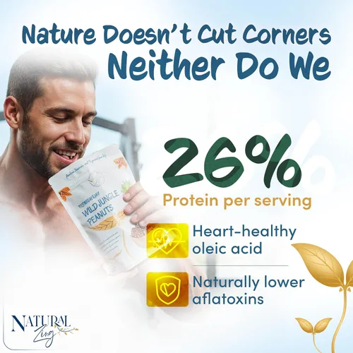 Miniatura 3 de Natural Zing Raw OrganicWild Jungle Peanuts – 8 oz Cacahuetes de reliquia orgánicos saludables Variedad ecuatoriana rara y no hibridada Raw