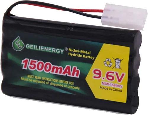 Paquete de baterías recargables NI-MH de 9.6 V con conector Tamiya estándar para automóviles RC, robots y escáner OTC Genisys 239180 y EVO (1