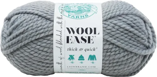 Miniatura 154 de Lion Brand Yarn - Ovillo de lana Wool-Ease Thick & Quick color fuerza aérea