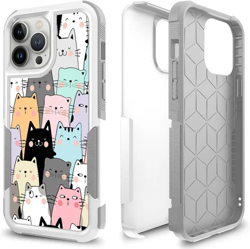 Miniatura 8 de Funda para iPhone 12 Pro Max, diseño blanco deportivo de béisbol, absorción de golpes, policarbonato duro e interior de silicona híbrida de doble