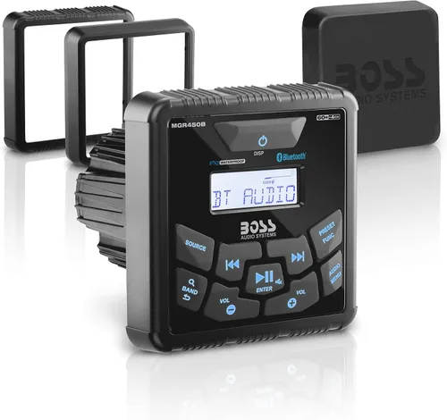 Miniatura 7 de BOSS Audio Systems MCKGB350W.6 - Paquete de receptor y altavoz resistente a la intemperie para uso marítimo - Receptor IPX6, altavoces de 6.5