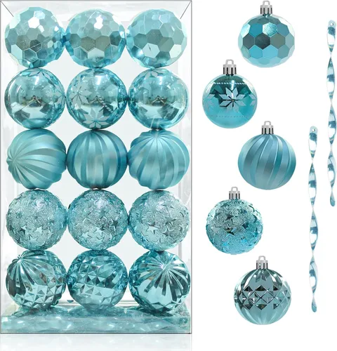 Miniatura 10 de 24 Esferas Navideñas de Champán Colgantes para Árbol, Adornos Irrompibles, Decoraciones de Temporada para Decoración de Árbol, Fiestas y Navidad
