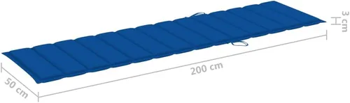 Miniatura 6 de Cojín para tumbona con almohada para la cabeza, cojines de asiento para exteriores para muebles de patio, sillas de descanso, tela (100% poliéster)