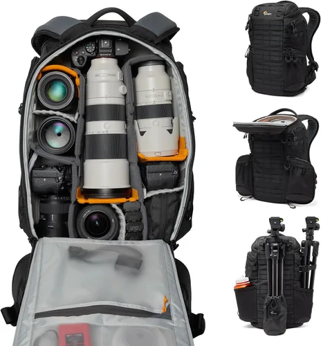 Lowepro ProTactic BP 450 AW III - Mochila para cámara, acceso de 4 puntos, bolsa profesional para cámara, DSLR/Drones/Sin espejo, hasta portátil de