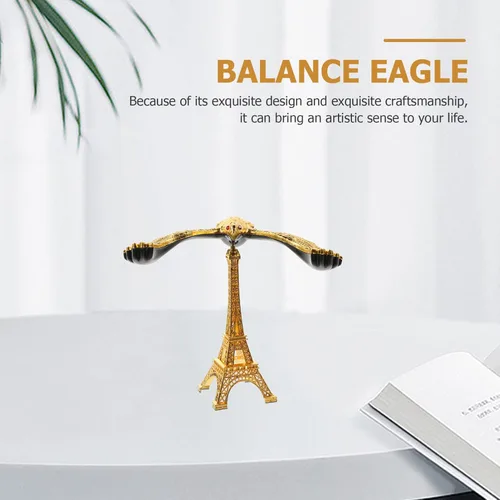 Miniatura 3 de ARTIBETTER Equilibrio Eagle Decoración Adornos Oficina Escritorio Set Aleación Zinc Aleación Zinc Aleación Ornamento