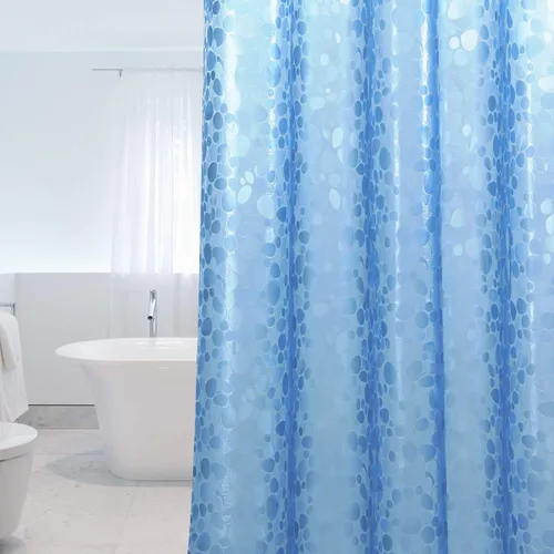 Miniatura 9 de WELTRXE - Cortina de ducha EVA impermeable, transparente de 8G, cortina de ducha de plástico resistente con imanes para cabina de ducha en el baño
