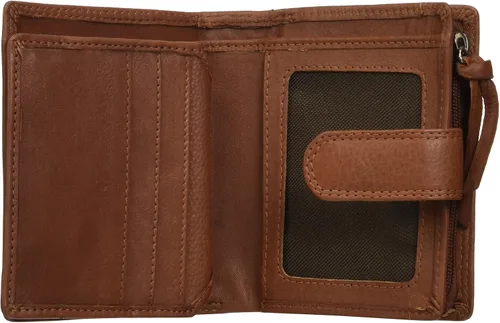 Miniatura 4 de Style n Craft Cartera pequeña de mano para mujer, cartera de cuero de grano completo para mujer, cartera con múltiples tarjeteros, diseño de doble