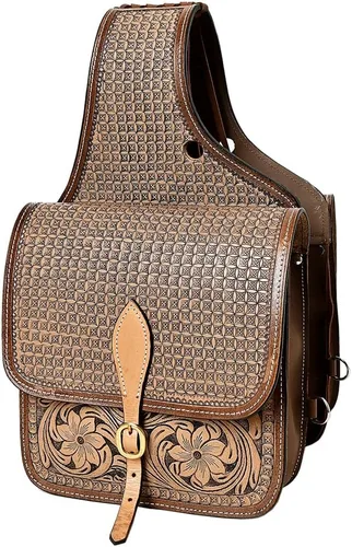 Miniatura 11 de HILASON Western Horse - Bolsa de sillín de cuero resistente y tradicional Bolsa de sillín Bolsa de sillín de caballo Bolsa de sillín