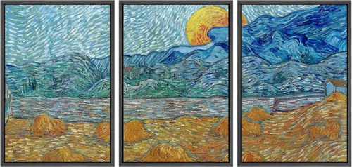 Miniatura 92 de Lienzo decorativo para pared - cuadro con estampado Giclée para decoración del hogar Noche estrellada sobre el Ródano