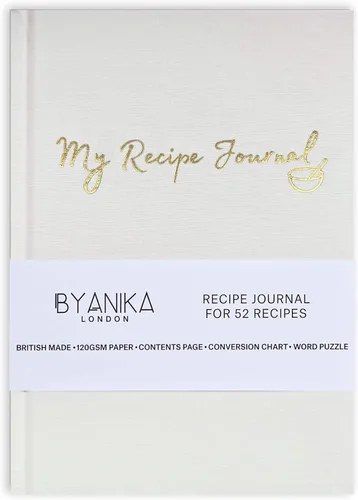 Miniatura 10 de Libro de recetas en blanco para escribir en tus propias recetas, diario de recetas personales de tapa dura, cuaderno de recetas My Family Cookbook