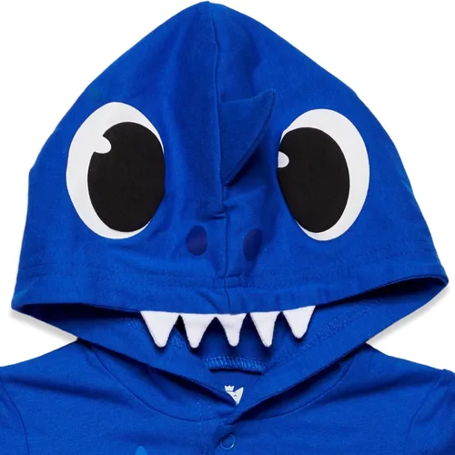 Miniatura 5 de Pinkfong Conjunto de camiseta y pantalones cortos de rizo francés para bebé Shark Mommy Shark para recién nacido a niño pequeño