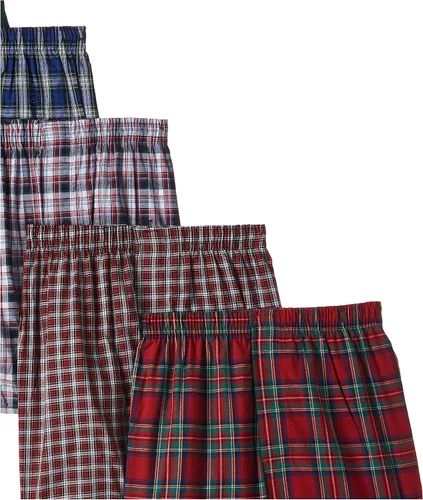 Miniatura 4 de Hanes Ultimate Men's Big Tartan Boxers, 5-Pack