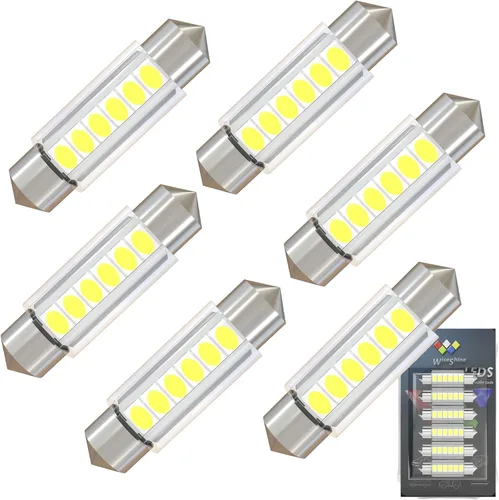 Miniatura 18 de Bombilla LED Festoon C5W de 38mm 39mm DE3425 DE3423 Bombillas LED Ámbar Amarillo Festoon 6418 6411 6423 Bombilla LED DC 12V para Luces Interiores