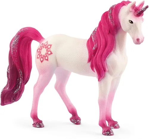 Schleich bayala - Mandala Mare Unicorn Toy para niñas y niños - Figura de caballo de fantasía para niños a partir de 5 años