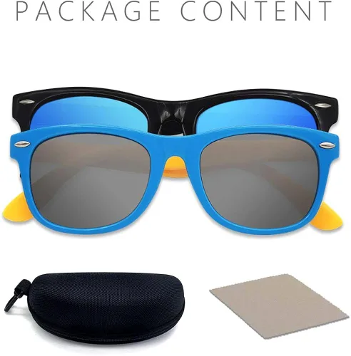 Miniatura 5 de MOTOEYE SUMMER SALE - Gafas de sol para niños polarizadas y flexibles y 100% protección UV para edades de 4 a 9 años, estilos para niñas y niños