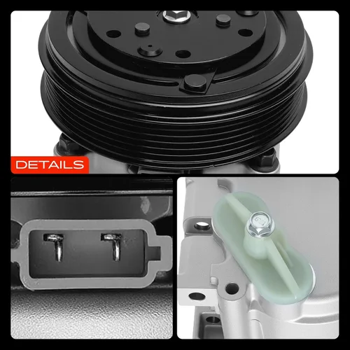 Miniatura 9 de A-Premium Compresor de aire acondicionado AC con embrague compatible con Ford Focus 2003 2004 L4 2.0L