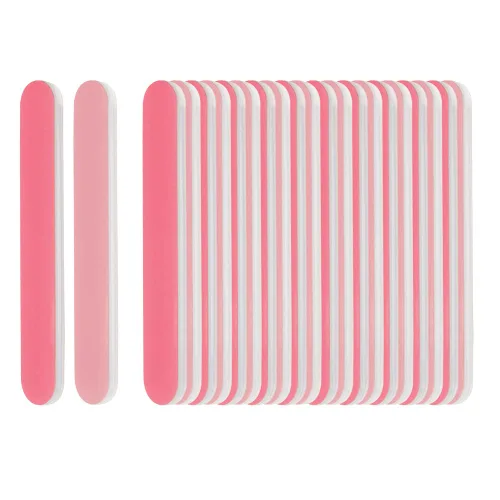 Miniatura 2 de ForPro Professional Collection Mini tablero de espuma, lima de uñas de doble cara, rosa, negro, grano 400/600, 3.5 pulgadas de largo x .5 pulgadas