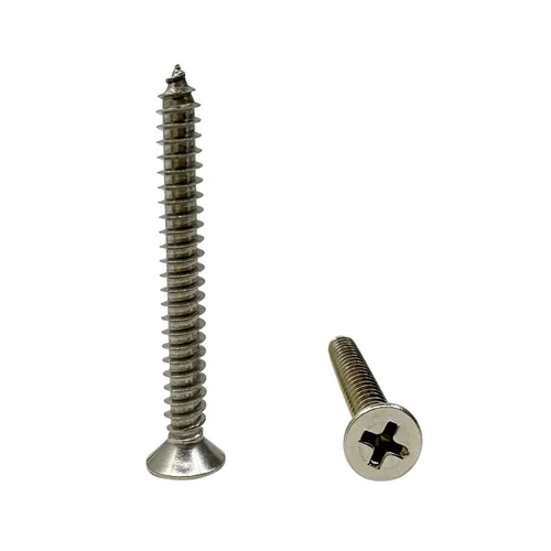 Miniatura 25 de Tornillos de cabeza plana M4x30mm para madera, tornillos autorroscantes Phillips de cabeza avellanada 50 piezas (M4x30mm)