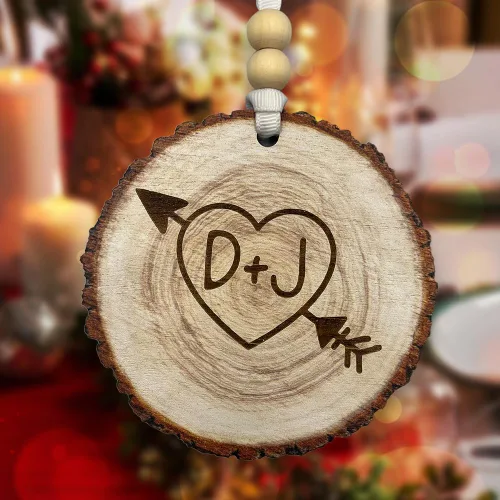 Miniatura 8 de Adorno personalizado de cerámica para parejas, adornos personalizados, regalo romántico de boda, regalo romántico para parejas, regalos de despedida