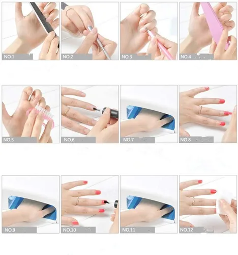 Miniatura 4 de XICHEN Secador de uñas UV 36W - Lámpara UV para esmalte de gel - 4 x 9W Blanco