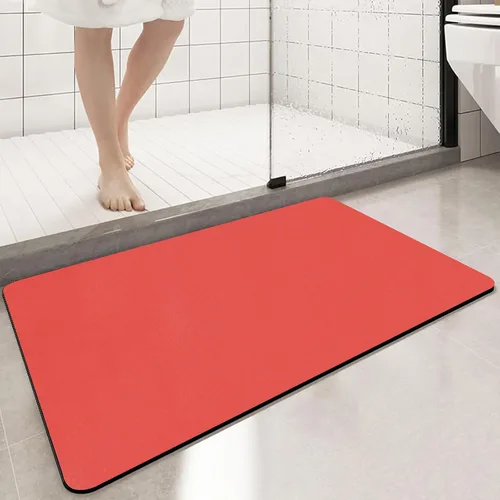 Miniatura 10 de Tierra de Diatomeas Tapete de Baño Alfombras de Baño Súper Absorbente Secado Rápido Antideslizante Tapete de Baño Delgado Tapetes de Piso de Baño