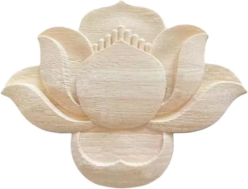 Miniatura 12 de Apliques de madera Onlays decorativos para muebles tallados para puerta de cama, armario, decoración larga sin pintar de madera tallada