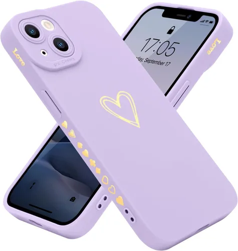 Miniatura 18 de Teageo Funda compatible con iPhone 13 Pro de 6.1 pulgadas para mujeres y niñas, bonito corazón de amor de lujo