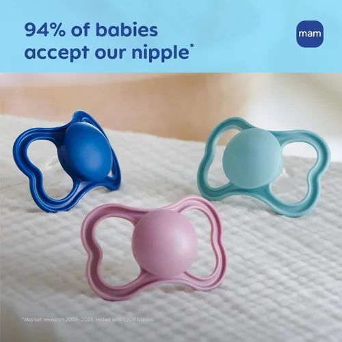Miniatura 5 de MAM Chupetes Air Matte, para piel sensible, 6+ meses, el mejor chupete para bebés amamantados, chupetes para bebé varón, 6-16, 4