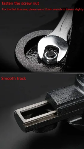 Miniatura 4 de Tornillo de mesa Home Vise - Tornillo de banco con abrazadera, 3.0" negro