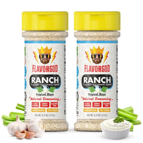 Miniatura 28 de Mezcla de Condimentos con Sabor a Queso de FlavorGod - Mezcla de Especias Premium Totalmente Natural y Saludable para Pollo, Verduras, Ensalada