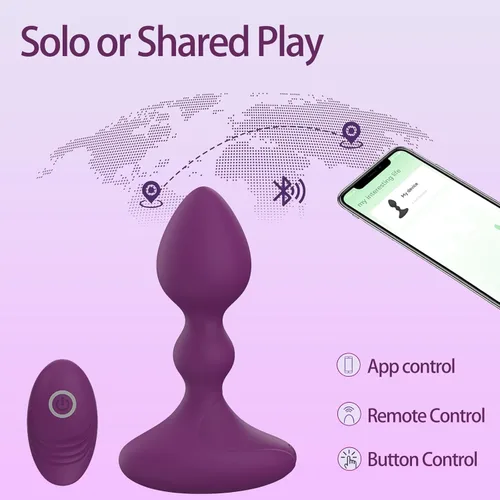 Miniatura 3 de Vibrador de enchufe anal, masajeador de próstata, juguetes masculinos, masturbador femenino de vibración de 10 frecuencias, control remoto