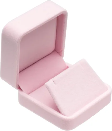 Miniatura 2 de Cajas de regalo de pendientes de terciopelo Caja de joyería (rosa)