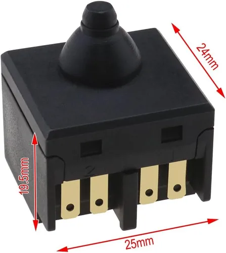 Miniatura 4 de 2 unids interruptor de amoladora angular para amoladora angular de 3.937 in 4 "botón pulsador interruptor de alimentación reemplazo herramienta