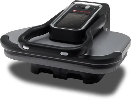 SINGER® Prensa de vapor inteligente 2.0 (1600 W) - Nuevo lanzamiento | Superficie de prensado antiadherente profesional de 20 pulgadas con controles