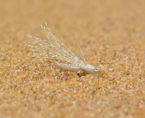 Miniatura 2 de Crazy Charlie - Moscas de pesca con mosca de agua salada – Elige entre blanco, rosa, cristal, bronceado y Chartreuse – Atados a mano en los ganchos