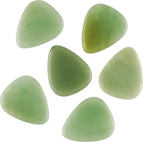 Miniatura 33 de Púa de guitarra o bajo de Obsidiana de Caoba en vidrio volcánico - 3.0 mm de calibre ultra pesado - Forma 351 - Púa exótica artesanal de gema