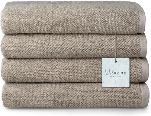 Miniatura 14 de Welhome Franklin - Juego de 6 toallas 100% de algodón con textura, 600 GSM, suaves y lujosas, 2 toallas de baño, 2 toallas de mano, 2 paños