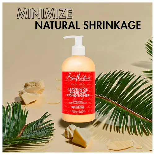 Miniatura 3 de Sheamoisture Acondicionador para cabello rizado, aceite de palma roja y manteca de cacao con aceite de linaza, 13 onzas