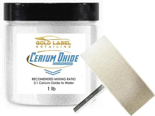 Miniatura 12 de Polvo de Reparación de Vidrio con Óxido de Cerio de Grado Óptico 16oz Reparación de Ventanas y Parabrisas de Vidrio Grado Óptico, para uso