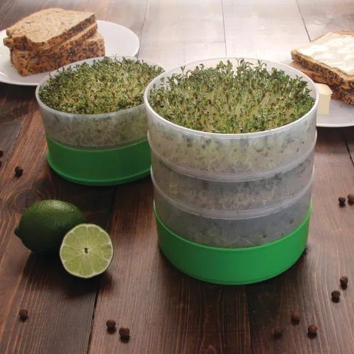 Miniatura 6 de Deluxe 4 bandejas para el cultivo en el hogar de brotes de semillas de VICTORIO VKP1200