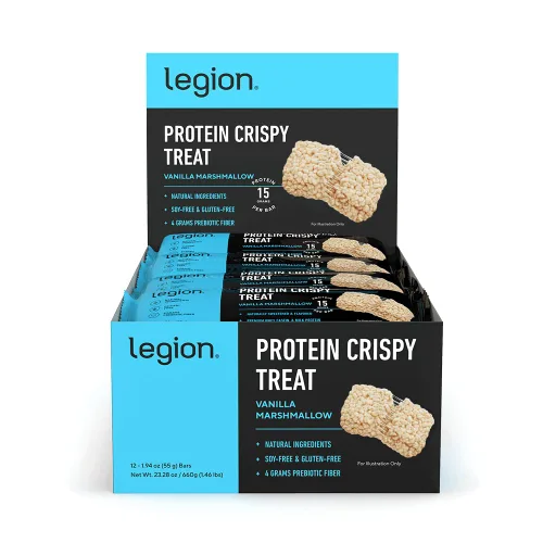 Miniatura 12 de Barra de Proteína Legion Sabor Mantequilla de Maní y Mermelada - 100% Proteína de Suero, Barras de Proteína Sin Soja con Fibra Prebiótica - Barra