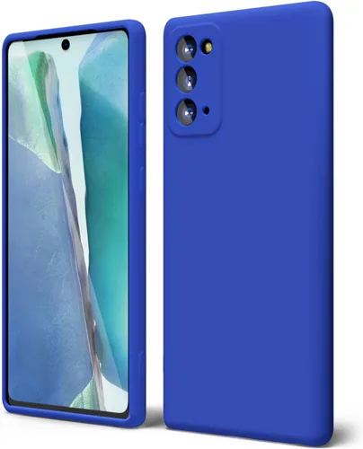 Miniatura 58 de oakxco Funda para teléfono Samsung Galaxy Note 20 Ultra de silicona líquida, bonita funda delgada y fina de goma suave TPU lisa y suave de gel
