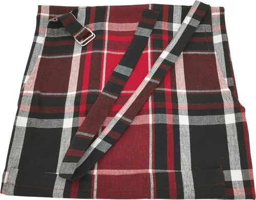 Miniatura 3 de SARO LIFESTYLE Jarret Collection - Delantal de cocina clásico a cuadros, 24 x 36 pulgadas, rojo