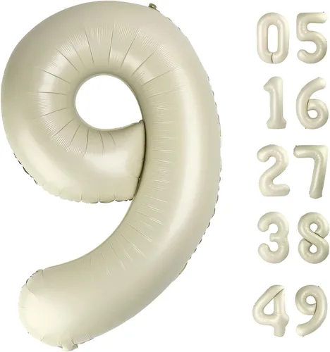 Miniatura 98 de Globo de cumpleaños número 4 dorado de 40 pulgadas, globos gigantes del número cuatro 14 24 34 40 44 2024, globos grandes de lámina de mylar para Oro
